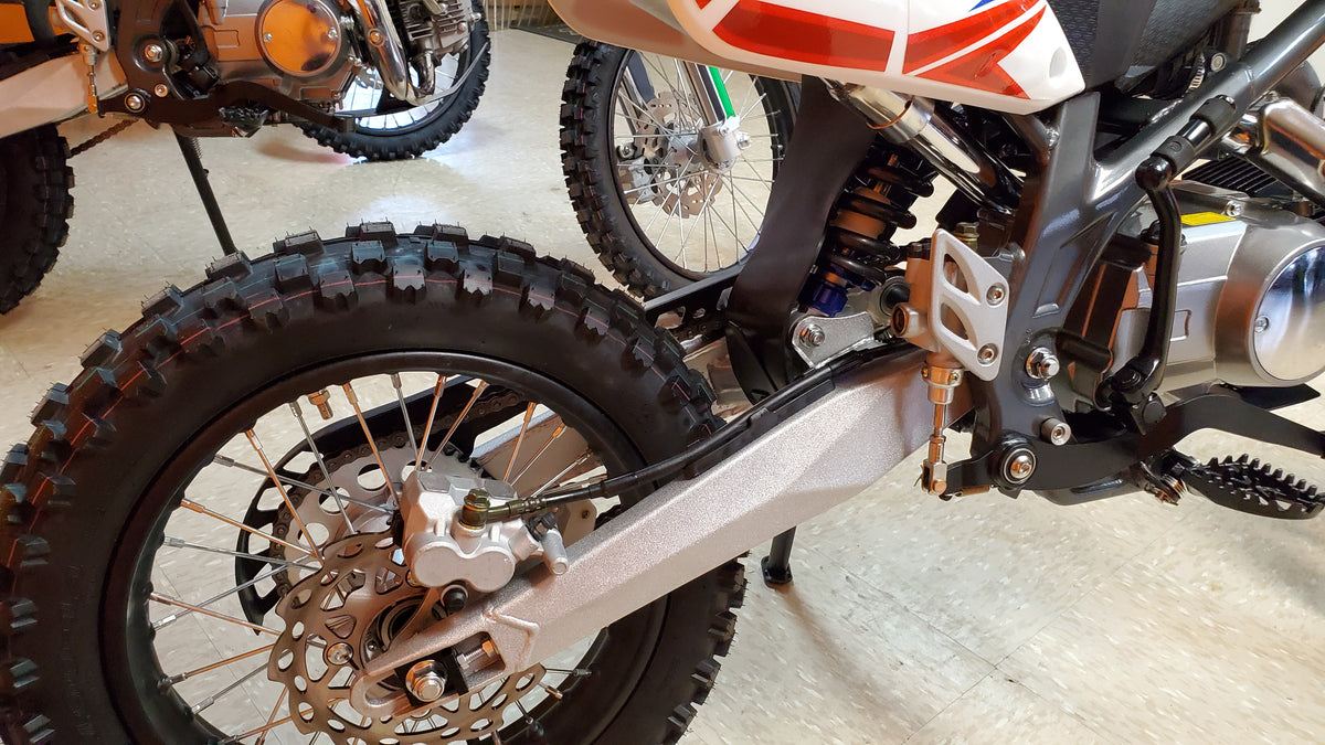 We carry both Electric & Gas Dirt Bikes in the Local Edmonton Area. Kids to Adult Dirt Bikes that will satisfy the whole family. Our smallest dirt bike is for 3-8 years old, 70cc, 110cc, 125cc, 250cc. Dirt Bikes For All Ages For Sale In Edmonton Area. We have parts inventory for these Dirt Bikes. Shipping is Canada Wide