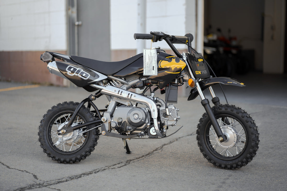 We carry both Electric & Gas Dirt Bikes in the Local Edmonton Area. Kids to Adult Dirt Bikes that will satisfy the whole family. Our smallest dirt bike is for 3-8 years old, 70cc, 110cc, 125cc, 250cc. Dirt Bikes For All Ages For Sale In Edmonton Area. We have parts inventory for these Dirt Bikes. Shipping is Canada Wide